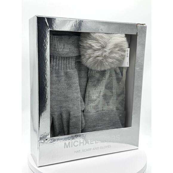 RETAIL $99 MICHAEL KORS Gift Set*Hat, Scarf, Gloves*Brand-New in Box! GREAT GIFT - Picture 2 of 5